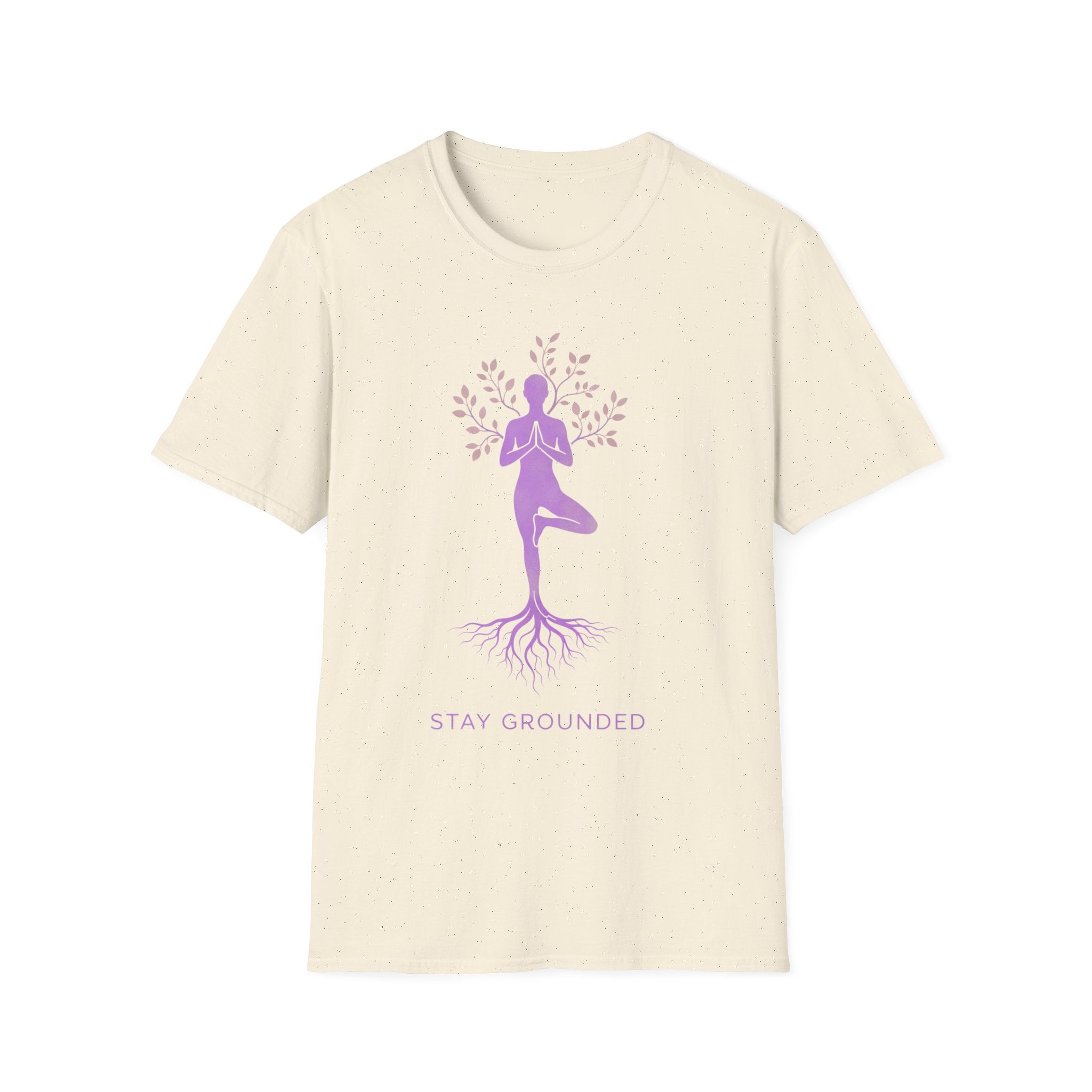 Stay Grounded Yoga T-Shirt - InkAndThreadPrints