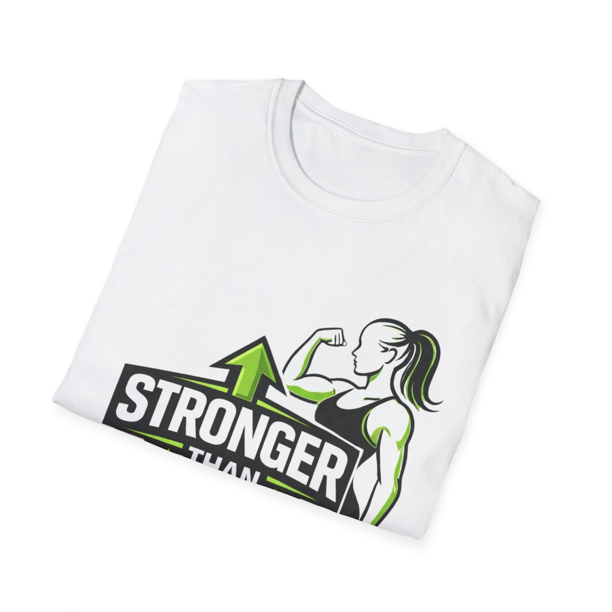 Stronger Than Yesterday Gym T-Shirt - InkAndThreadPrints