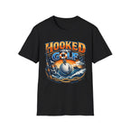 Golf T-Shirt — "Hooked on Golf" Vintage Fishing-Style Design - InkAndThreadPrints