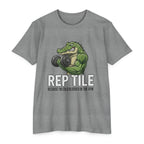 Reptile Gym T-Shirt — "Rep Tile" Cold-Blooded Workout Tee - InkAndThreadPrints