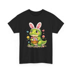 Easter Dino Tee — Cute Bunny-Costume Dinosaur Holding Easter Eggs - InkAndThreadPrints