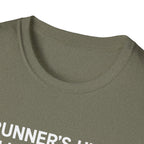 Runner's High Club T-Shirt – Funny Running Shirt with Heartbeat Graphic - InkAndThreadPrints