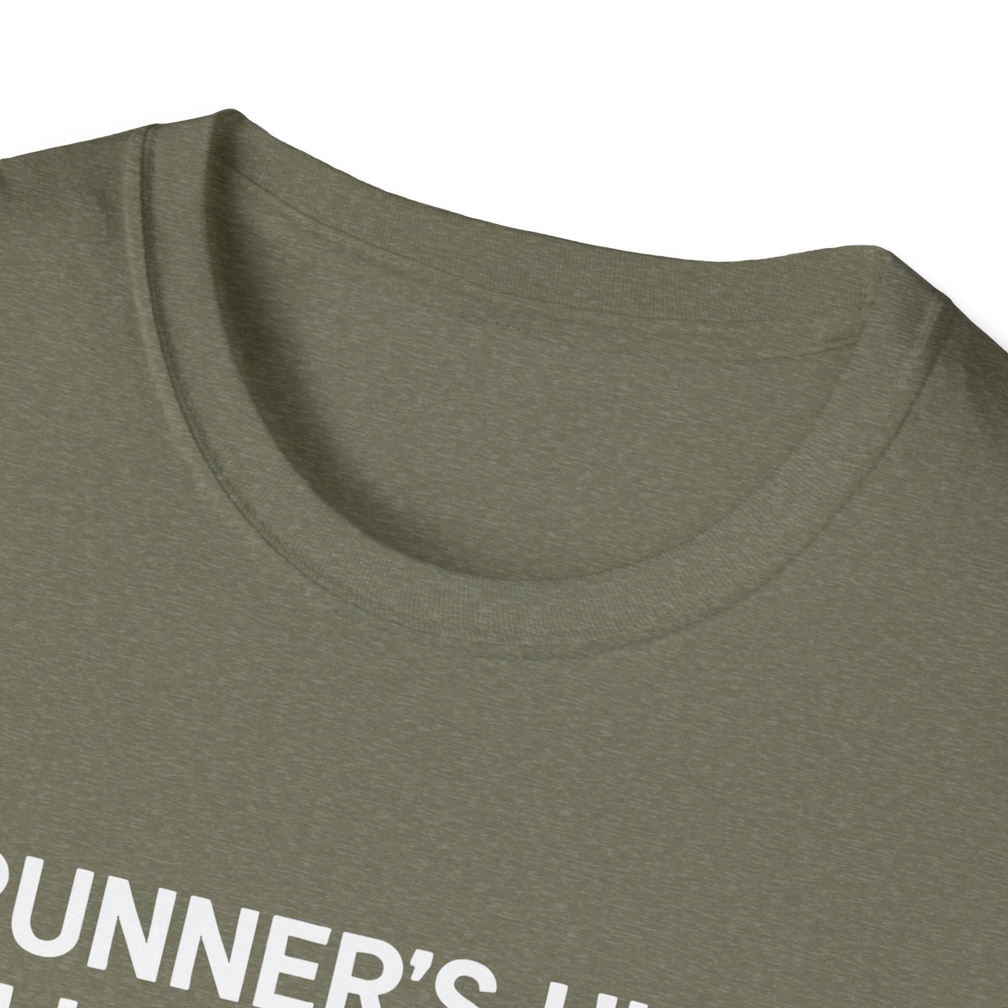 Runner's High Club T-Shirt – Funny Running Shirt with Heartbeat Graphic - InkAndThreadPrints