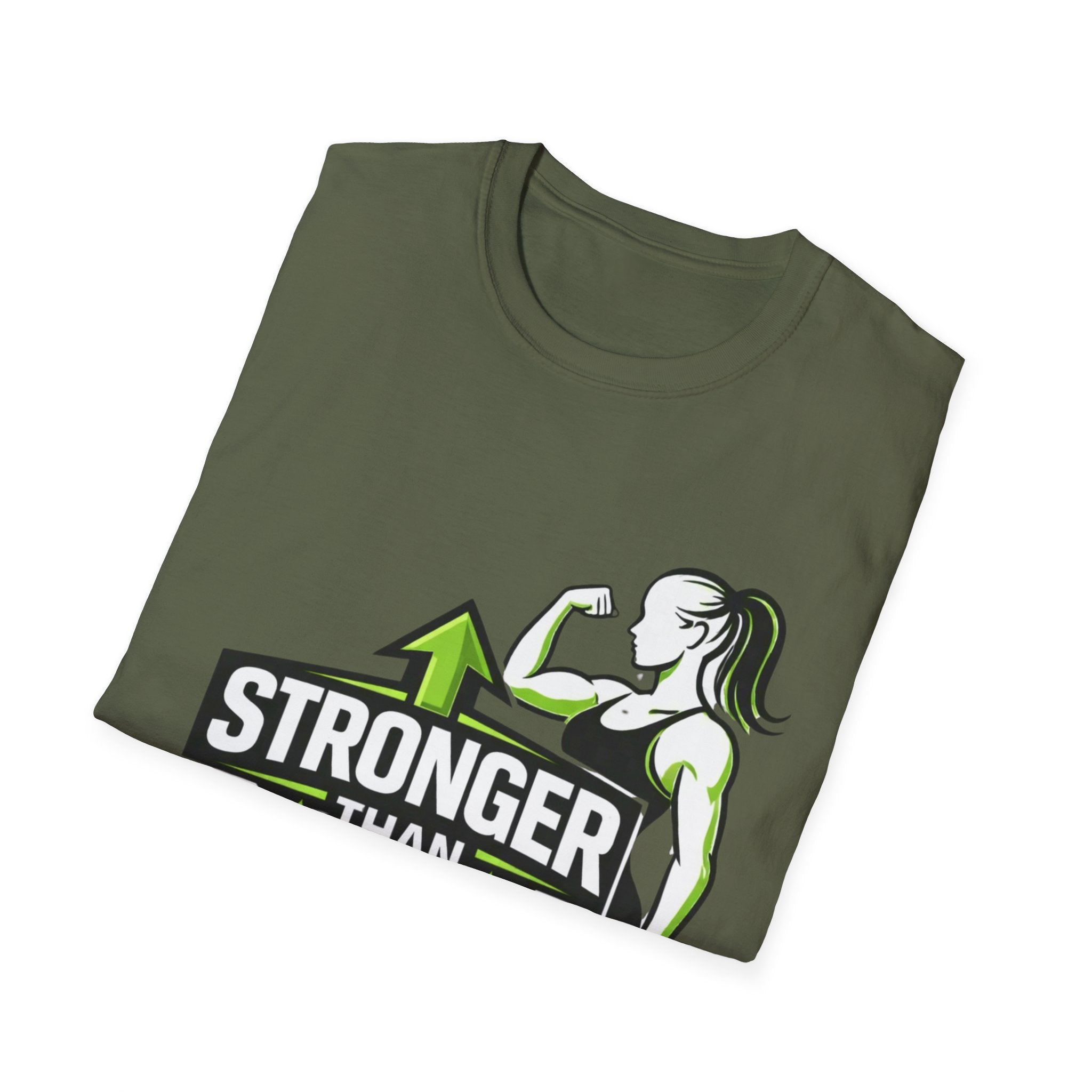 Stronger Than Yesterday Gym T-Shirt - InkAndThreadPrints