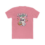 Easter Vibes Bunny Tee — Cute Bunny Holding Basket Graphic T-Shirt - InkAndThreadPrints