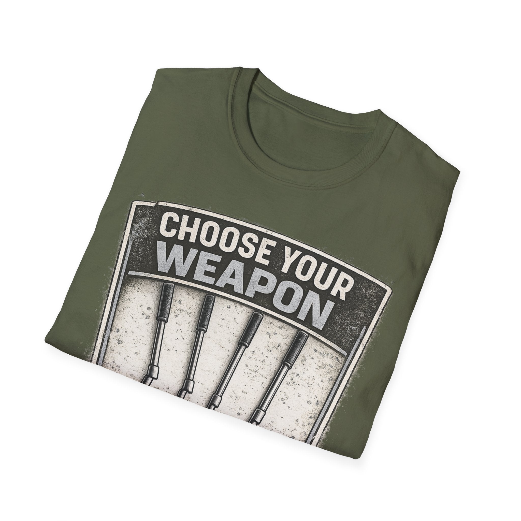 Choose Your Weapon T-Shirt - InkAndThreadPrints