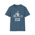 No Pain No Gain Weightlifting T-Shirt — Gym Motivation Tee for Men & Women - InkAndThreadPrints