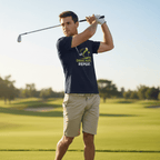 Golf T-Shirt — "Drive. Putt. Repeat." Graphic Tee for Golfers - InkAndThreadPrints