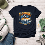 Golf T-Shirt — "Hooked on Golf" Vintage Fishing-Style Design - InkAndThreadPrints