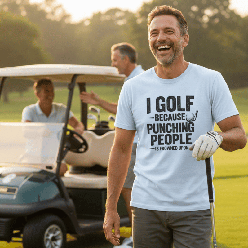 Golf Over Punching Tee - InkAndThreadPrints