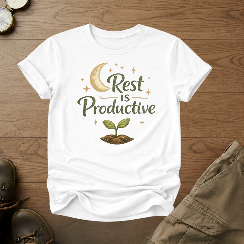 Rest Is Productive Tee - InkAndThreadPrints