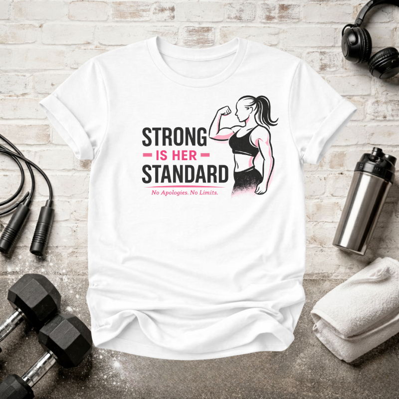 Strong Is Her Standard T-Shirt - InkAndThreadPrints